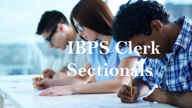 IBPS Clerk Sectionals